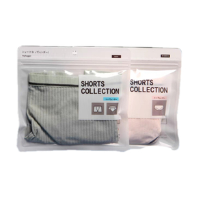 Front Transparent for Shorts Ready to Ship with Logo Custom Accepted Zipper Lock Plastic Bags