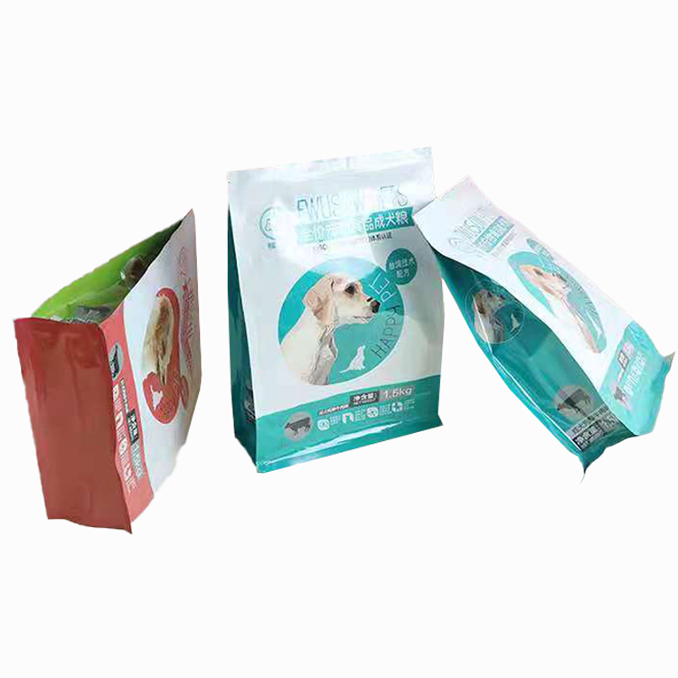 Top Quality Zipper Lock Smell Proof Mushroom Dry Fruit Snack Pet Food 8 Side Seal Packaging Plastic Bag with Clear Window