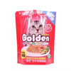 Custom Logo Eco Friendly Pet Dog Cat Food Snack Pouch Flat Bottom Food Grade Packaging Bag Pet Food Bag
