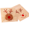 Christmas Wedding Festival Birthday Candy Biscuits Self Adhesive OPP Plastic Clear Bag For Cookie