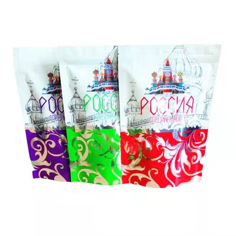 Hot Selling Ziplock Bag Zipper Bag Stand Up Pouch Customized Logo Snack Packaging Stand Up Zipper Bag for Food