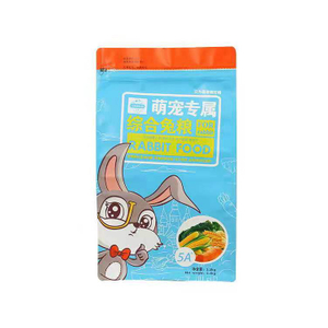 Resealable Laminated Stand Up Plastic Packaging Pet Dog Food Bag Eight-Side Sealed Bag